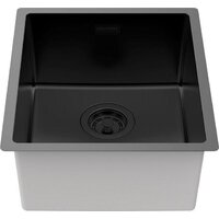 Кухонная мойка Paulmark Lassan 38 UNI LA38-MBN (черный/черный матовый) - Превью изображения №2 — Интернет-магазин Time-Shop