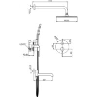 Душевая система  Raglo R20.27.03 - Превью изображения №11 — Интернет-магазин Time-Shop