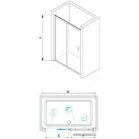 Душевая дверь RGW PA-016 120 (хром/прозрачное стекло) - Превью изображения №3 — Интернет-магазин Time-Shop