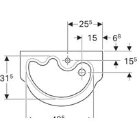 Умывальник Geberit Bambini 326060000 - Превью изображения №2 — Интернет-магазин Time-Shop