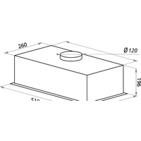 Кухонная вытяжка HOMSair Crocus Push 52 Glass (черный) - Превью изображения №2 — Интернет-магазин Time-Shop
