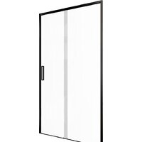 Душевая дверь Aquanet Pleasure Evo 100 AE65-N100-BT (черный анодированный/прозрачное стекло) - Превью изображения №2 — Интернет-магазин Time-Shop