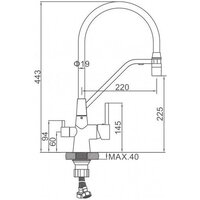 Смеситель Ledeme L4897D-12 - Превью изображения №2 — Интернет-магазин Time-Shop