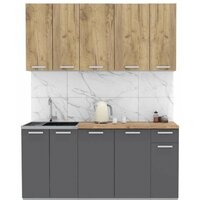 Интерлиния Мила Лайт 1.7-60 (дуб золотой-антрацит-дуб бунратти)