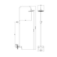 Верхний душ Diadonna D80-334109 - Превью изображения №2 — Интернет-магазин Time-Shop