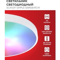 Светильник-тарелка In Home Scandy Simple-125RGB-RCW 4690612062266 - Превью изображения №4 — Интернет-магазин Time-Shop