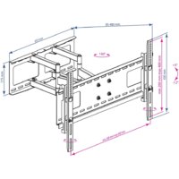 Кронштейн для телевизора Kromax ATLANTIS-80 (черный) - Превью изображения №2 — Интернет-магазин Time-Shop