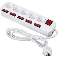 Сетевой фильтр Buro 500SH-1.8-SW-W - Превью изображения №2 — Интернет-магазин Time-Shop