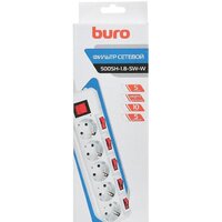 Сетевой фильтр Buro 500SH-1.8-SW-W - Превью изображения №4 — Интернет-магазин Time-Shop