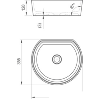 Умывальник Ravak Moon 1C XJN01300001 - Превью изображения №10 — Интернет-магазин Time-Shop