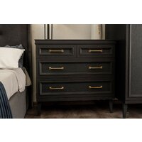 Комод Ангстрем Орландо спальня ОР-100.02 исп.2 (серый уголь) - Превью изображения №2 — Интернет-магазин Time-Shop