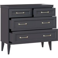 Комод Ангстрем Орландо спальня ОР-100.02 исп.2 (серый уголь) - Превью изображения №3 — Интернет-магазин Time-Shop