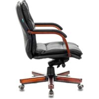 Офисное кресло Бюрократ T-9927WALNUT-LOW (черный) - Превью изображения №3 — Интернет-магазин Time-Shop