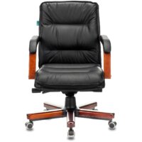 Офисное кресло Бюрократ T-9927WALNUT-LOW (черный) - Превью изображения №2 — Интернет-магазин Time-Shop