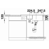 Кухонная мойка Blanco Legra 6 S Compact (черный) - Превью изображения №4 — Интернет-магазин Time-Shop