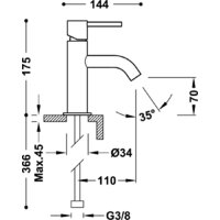 Смеситель Tres Study 26290301Nm - Превью изображения №2 — Интернет-магазин Time-Shop