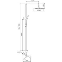 Душевая система  FRAP F24807-9 - Превью изображения №2 — Интернет-магазин Time-Shop