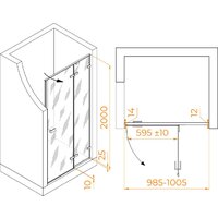 Душевая дверь RGW SV-004B 353200410-14 - Превью изображения №4 — Интернет-магазин Time-Shop