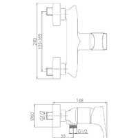 Смеситель Damixa Palace Grand 462000000 - Превью изображения №2 — Интернет-магазин Time-Shop