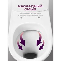 Унитаз напольный Santeri Грация 1P2103S0000BF - Превью изображения №5 — Интернет-магазин Time-Shop