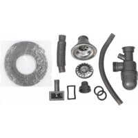 Кухонная мойка AKS Прямоугольная 58x48 (матовый хром) - Превью изображения №2 — Интернет-магазин Time-Shop