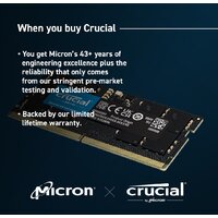 Оперативная память Crucial 16ГБ DDR5 SODIMM 5600МГц CT16G56C46S5 - Превью изображения №3 — Интернет-магазин Time-Shop
