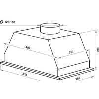 Кухонная вытяжка MAUNFELD Urania 53 (нержавеющая сталь) - Превью изображения №2 — Интернет-магазин Time-Shop