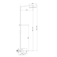 Душевая система  Haiba HB24803 (нержавеющая сталь) - Превью изображения №2 — Интернет-магазин Time-Shop