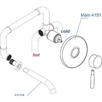 Комплект смесителей Wasserkraft A41513 - Превью изображения №2 — Интернет-магазин Time-Shop