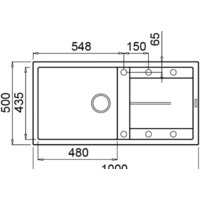 Кухонная мойка Elleci Unico 480 Bianco G68 - Превью изображения №2 — Интернет-магазин Time-Shop