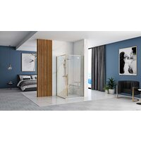 Душевой уголок Rea Fargo 90х90 (золото/прозрачное стекло) - Превью изображения №2 — Интернет-магазин Time-Shop