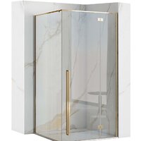 Душевой уголок Rea Fargo 90х90 (золото/прозрачное стекло) - Превью изображения №1 — Интернет-магазин Time-Shop