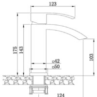 Смеситель Kern 1065 (сатин) - Превью изображения №2 — Интернет-магазин Time-Shop