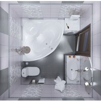 Ванна Triton Сабина 160x160 (с каркасом) - Превью изображения №6 — Интернет-магазин Time-Shop