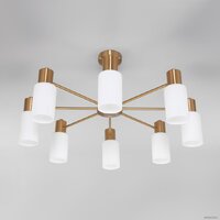 Люстра средней высоты Евросвет 70160/8 (латунь) - Превью изображения №3 — Интернет-магазин Time-Shop