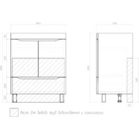  Vigo Тумба под умывальник Grani 800-2-1 Como (дуб золотой) - Превью изображения №8 — Интернет-магазин Time-Shop
