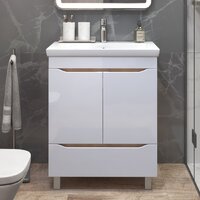  Vigo Тумба под умывальник Grani 800-2-1 Como (дуб золотой) - Превью изображения №3 — Интернет-магазин Time-Shop