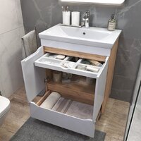  Vigo Тумба под умывальник Grani 800-2-1 Como (дуб золотой) - Превью изображения №4 — Интернет-магазин Time-Shop