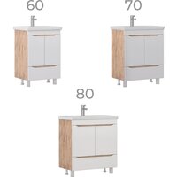  Vigo Тумба под умывальник Grani 800-2-1 Como (дуб золотой) - Превью изображения №7 — Интернет-магазин Time-Shop