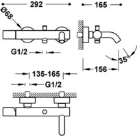 Смеситель Tres Study 26117001Or - Превью изображения №2 — Интернет-магазин Time-Shop