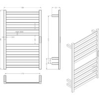 Полотенцесушитель Roxen Plaza 11040-5079B - Превью изображения №9 — Интернет-магазин Time-Shop