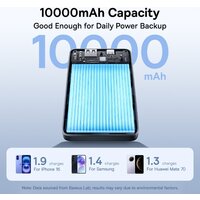 Внешний аккумулятор Baseus EnerFill FP11 10000mAh 15W (черный) - Превью изображения №7 — Интернет-магазин Time-Shop