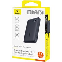Внешний аккумулятор Baseus EnerFill FP11 10000mAh 15W (черный) - Превью изображения №4 — Интернет-магазин Time-Shop