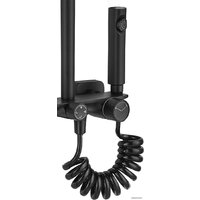 Душевая система  Rea Helix Black REA-P6618 - Превью изображения №6 — Интернет-магазин Time-Shop