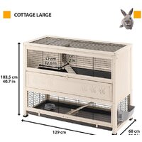 Клетка Ferplast Cottage Large 57094200 - Превью изображения №2 — Интернет-магазин Time-Shop