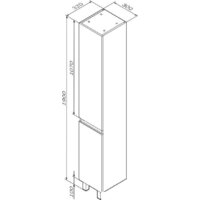  AM.PM Шкаф-пенал X-Joy M85ACSR0306WG - Превью изображения №8 — Интернет-магазин Time-Shop