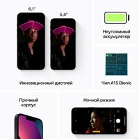 Телефон Apple iPhone 13 128GB (темная ночь) - Превью изображения №7 — Интернет-магазин Time-Shop