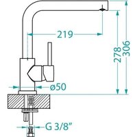 Смеситель Alveus Selma 1144971 - Превью изображения №3 — Интернет-магазин Time-Shop