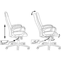 Офисное кресло Бюрократ CH-808AXSN/#B 3C11 (черный) - Превью изображения №6 — Интернет-магазин Time-Shop