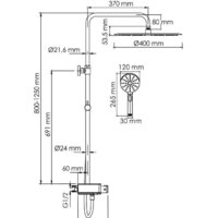 Душевая система  Wasserkraft A113.117.127.CH Thermo - Превью изображения №3 — Интернет-магазин Time-Shop